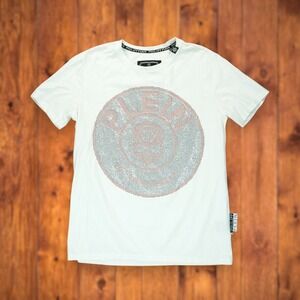 Philipp Plein Men's T-shirt Rhinestones Skull Size 2XL ~ 20th Aniversary‎